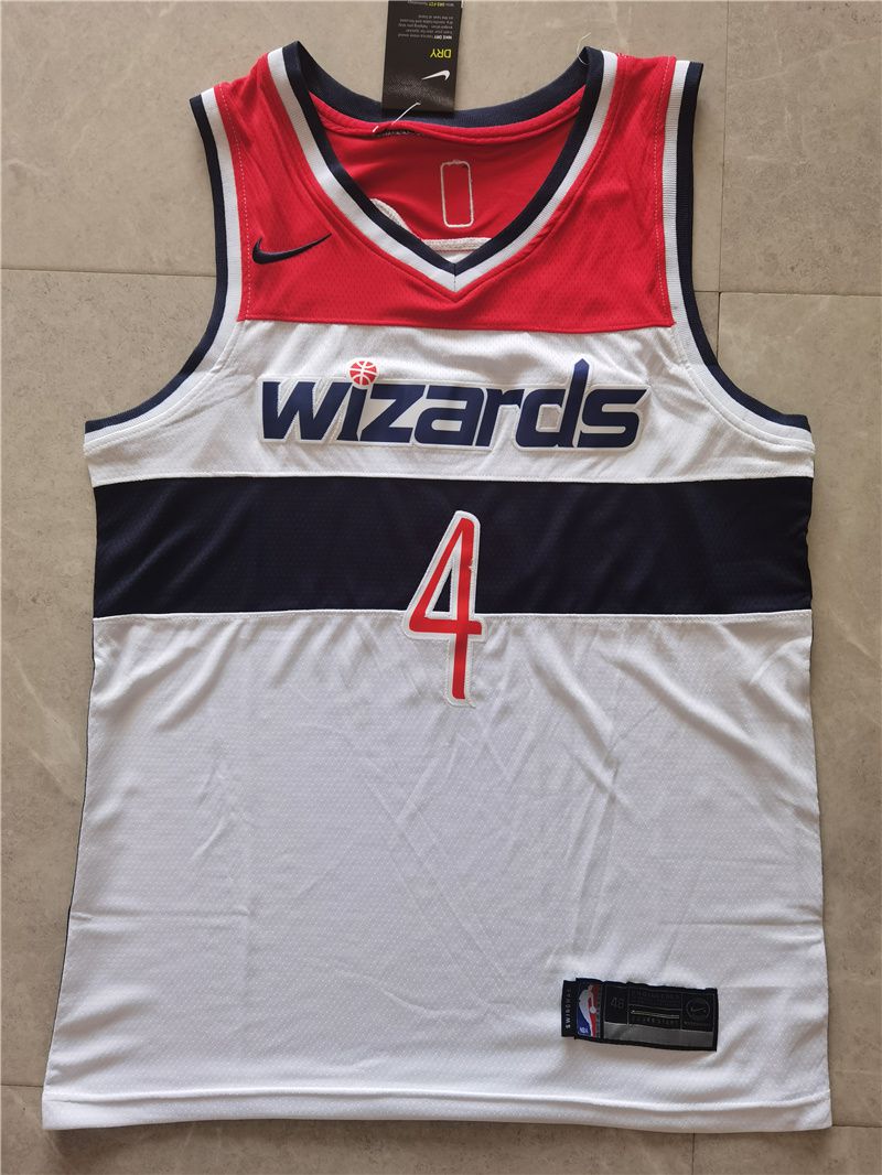 Men Washington Wizards #4 Westbrook White Game 2021 Nike NBA Jersey1->atlanta hawks->NBA Jersey